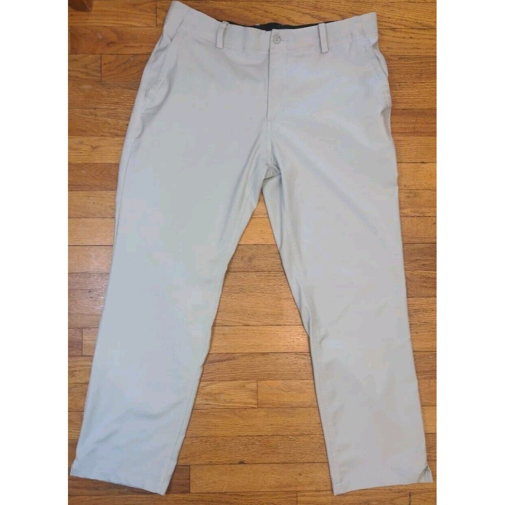 Men's Nike Tour Performence Dri-Fit Golf Pant Size 36x30 Stretch Cream Khaki